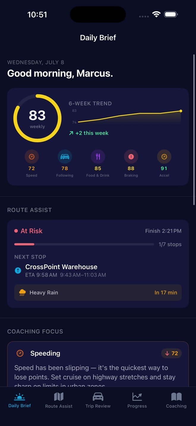 Driver AI Assist daily brief